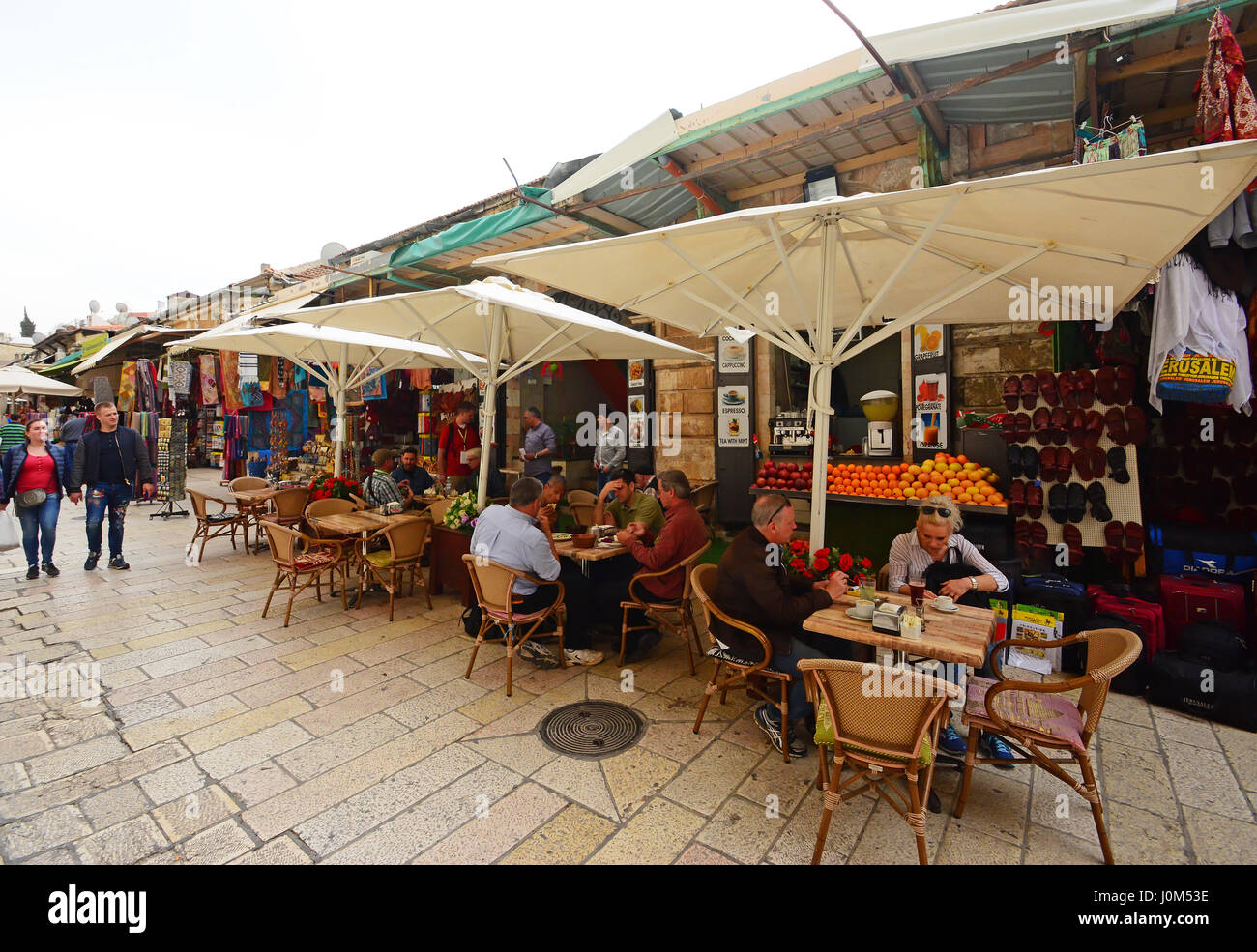 Coffee shops in the Old city, Jerusalem , Israel Stock Photo Alamy
