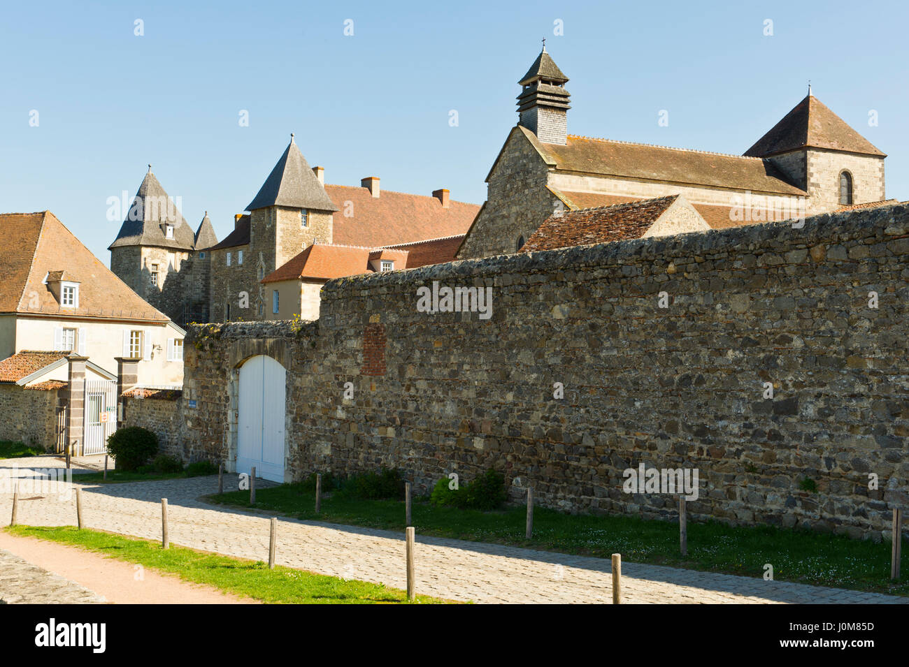 Abbaye de Sainte Vincent, Chantelle, Allier, Auvergne, France Stock Photo