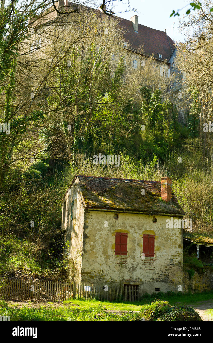 Abbaye de Sainte Vincent, Chantelle, Allier, Auvergne, France Stock Photo