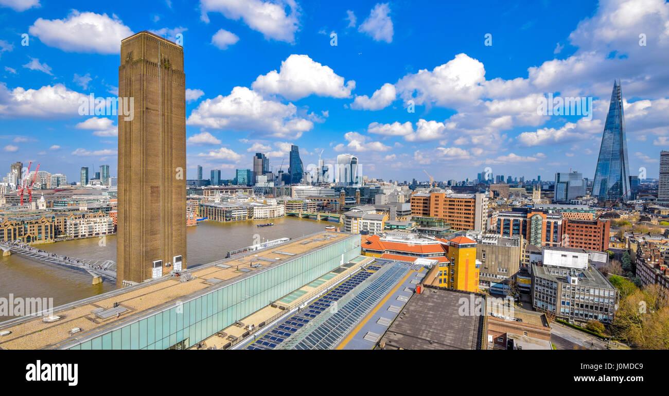 Views of Tate Modern in London Stock Photo
