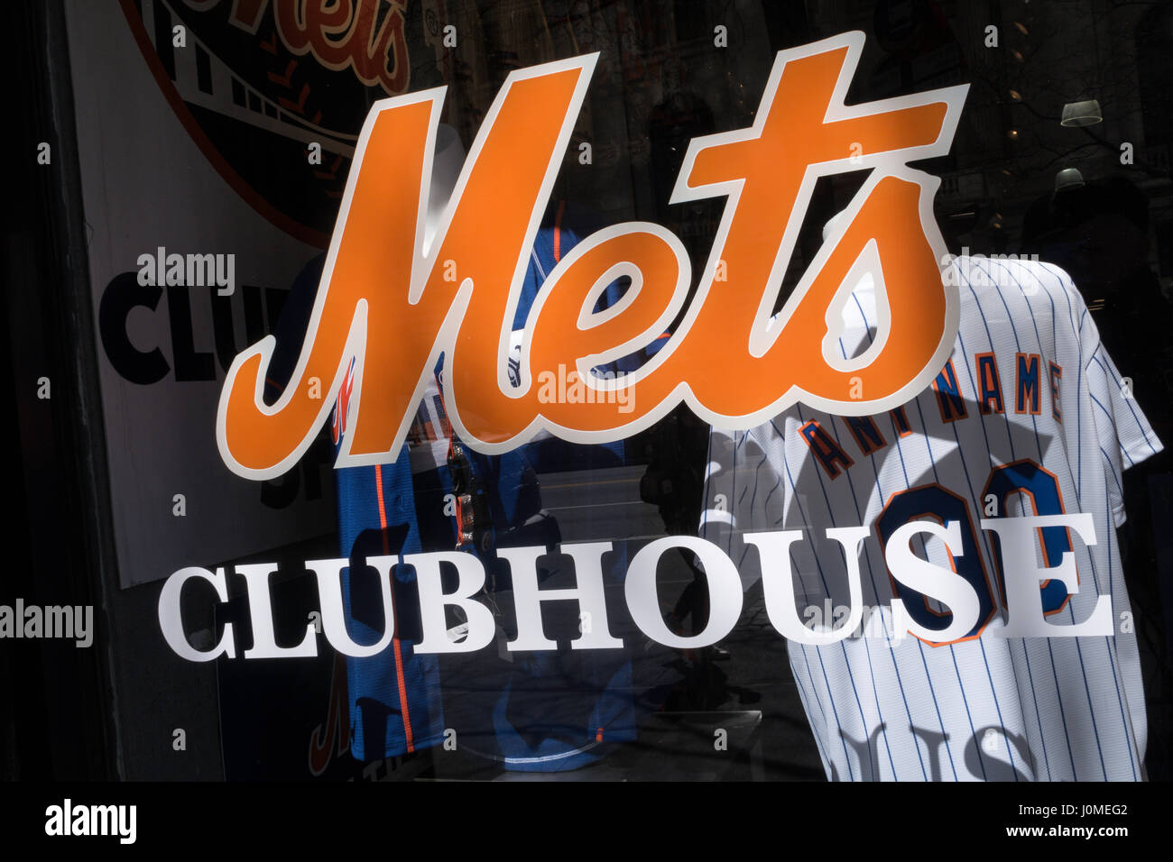 Mets Clubhouse Store Window, NYC, USA Stock Photo - Alamy