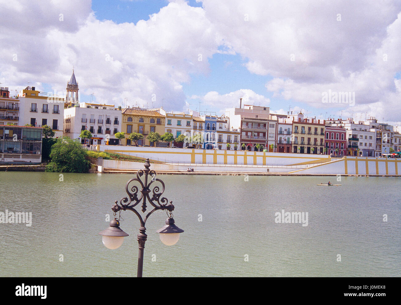 Triana district and Guadalquivir river. Sevilla, Andalucia, Spain. Stock Photo