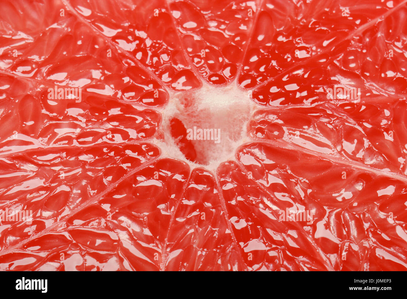 Closeup of a crosssection of red grapefruit Stock Photo Alamy