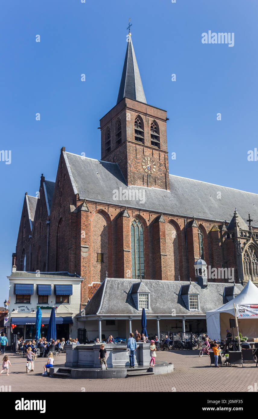 St. Joris church at the central square of Amersfoort, Holland Stock Photo