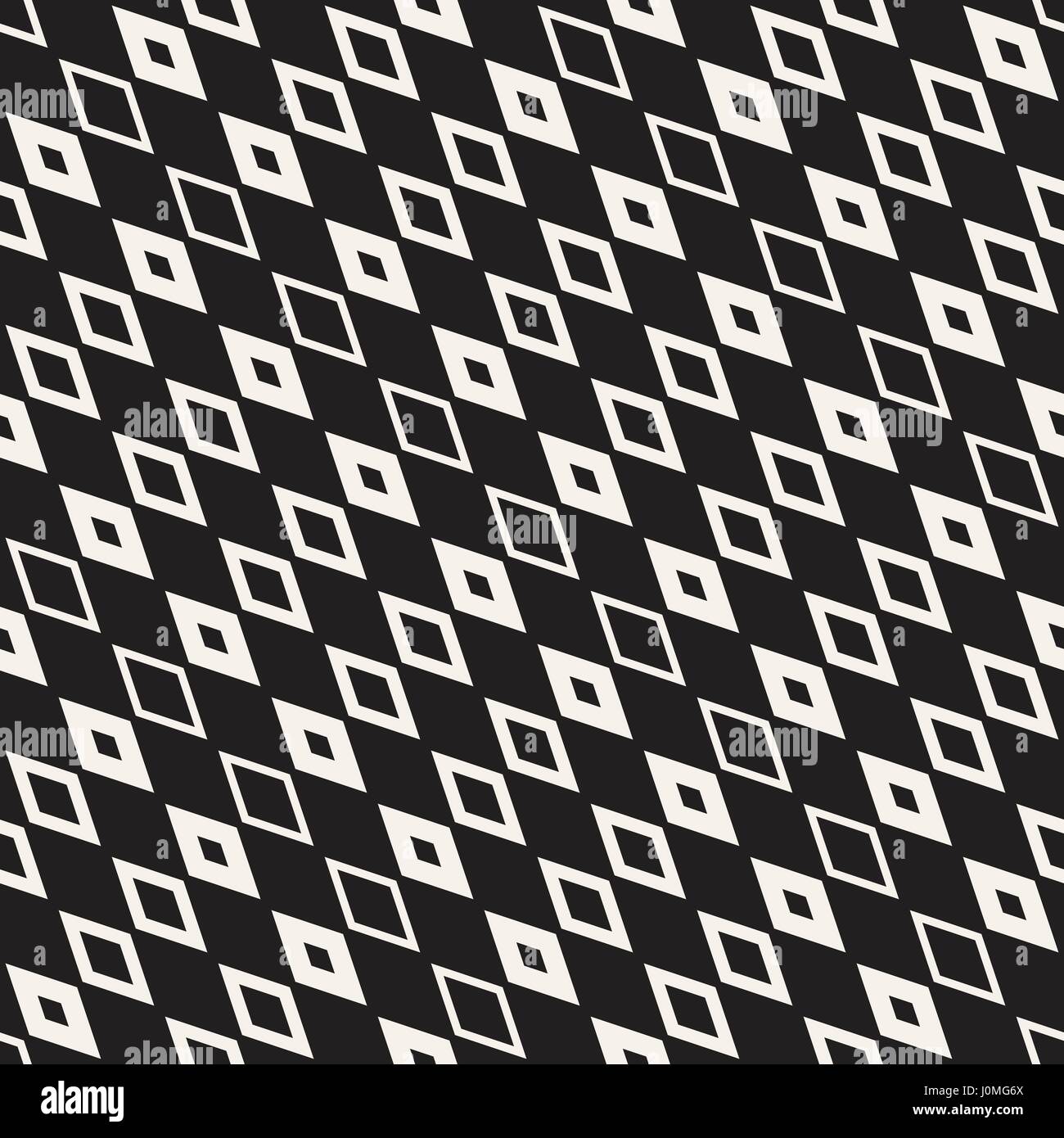 Repeating Geometric Rectangle Tiles. Stylish Monochrome Lattice. Vector ...