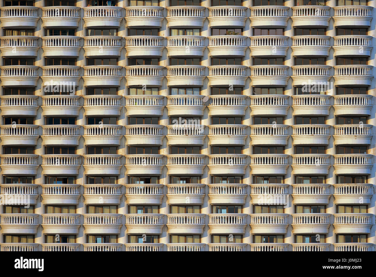 Balconies pattern of a hotel, seamless Stock Photo - Alamy
