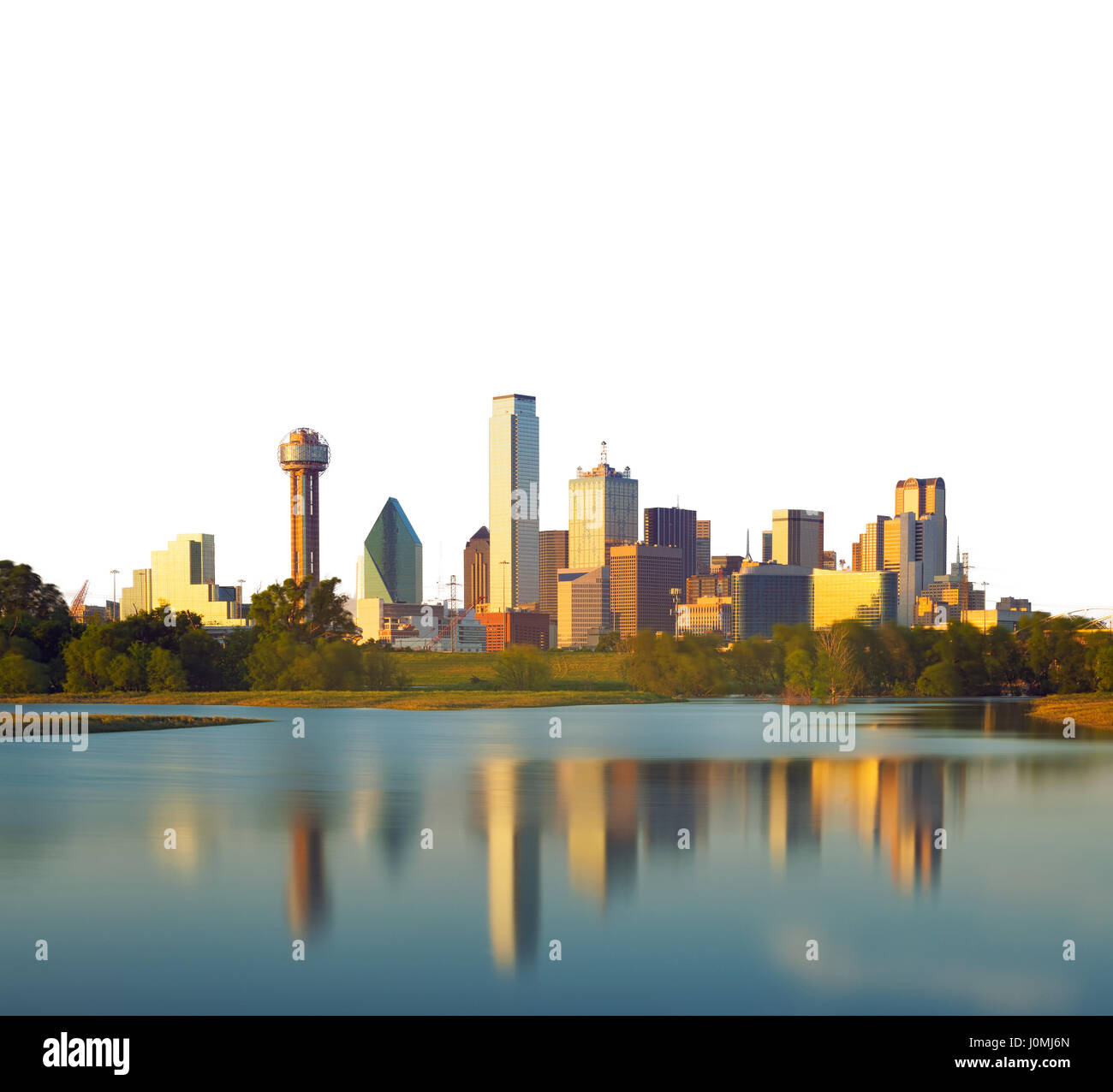 Reflection of Dallas City, Texas, USA Stock Photo