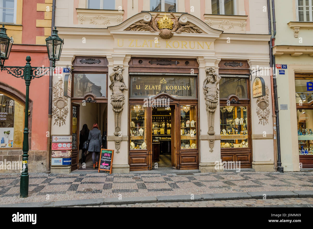 Louis Vuitton Store In Prague Stock Photo - Download Image Now