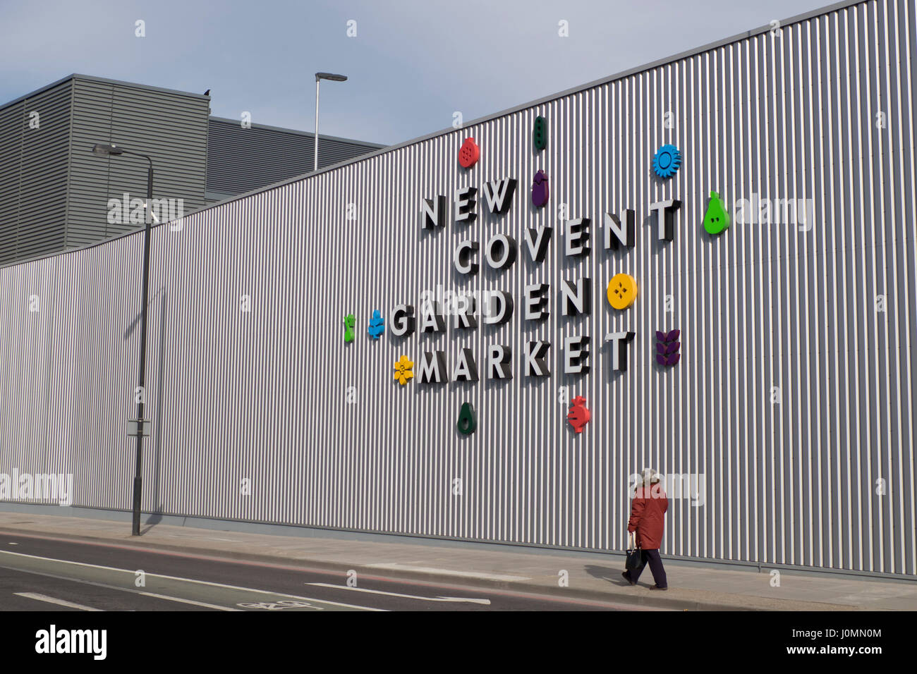 Side entrance to the New Covent Garden Market in Battersea, London,UK Stock Photo
