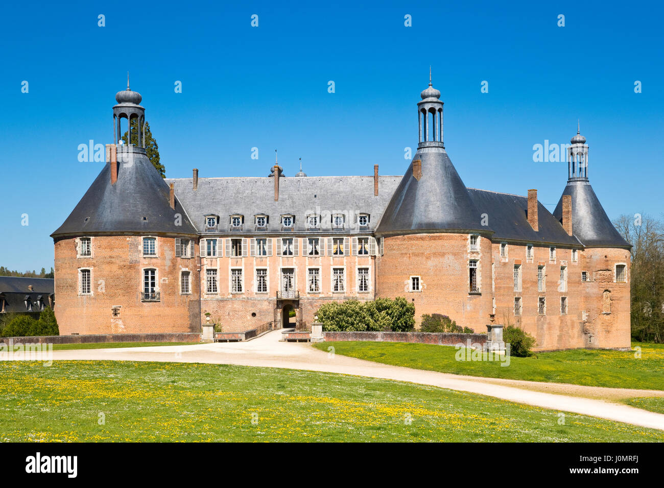 Château de Saint-Fargeau, Yonne, Burgundy, France Stock Photo