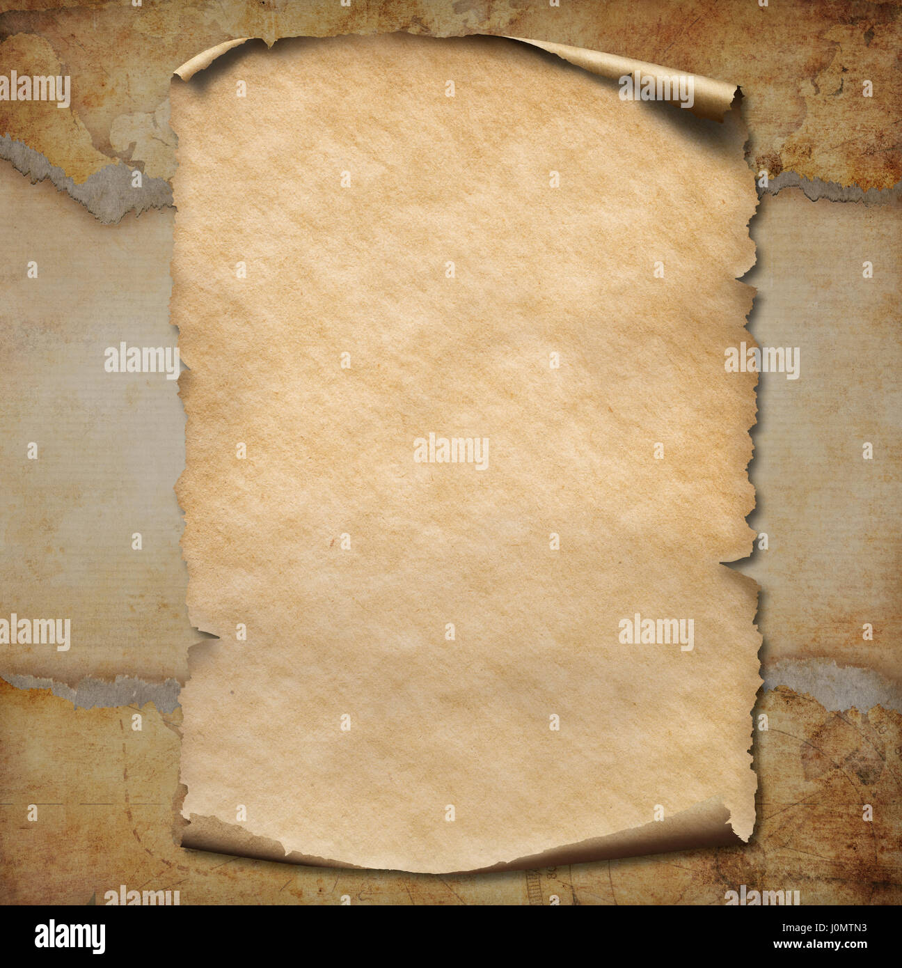 Scroll illustration map hi-res stock photography and images - Alamy