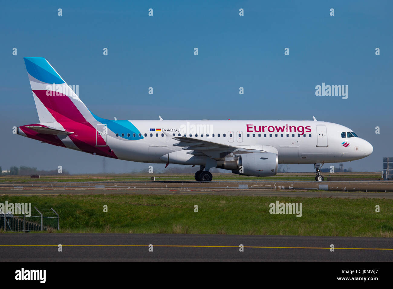 Eurowings Airbus A319 Aircraft Image Stock Photo
