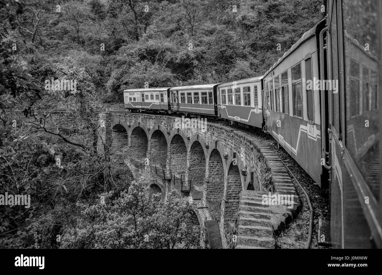 Kalka Shimla Railway- un patrimoine modiale de l'UNESCO Stock Photo