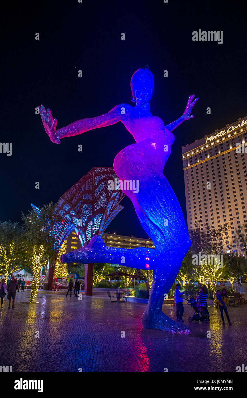 he Bliss Dance Sculpture display at the TMobile park in Las Vegas