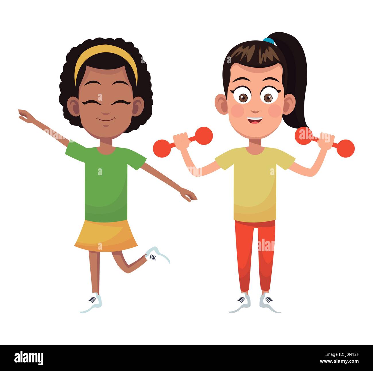 girls sport game design Stock Vector Image & Art - Alamy