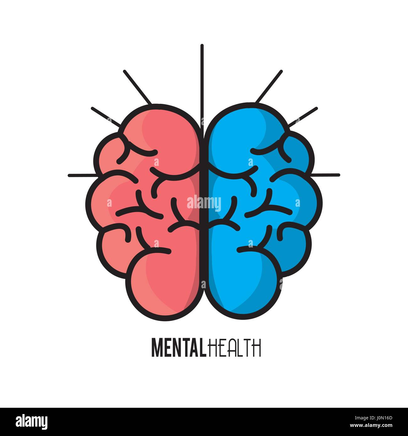 mental health brain art Stock Vector Image & Art - Alamy