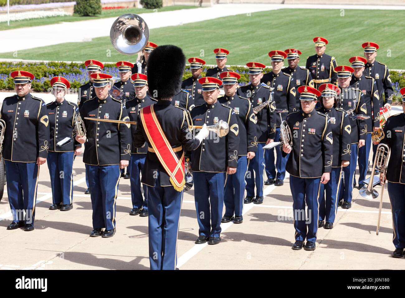 US Air Force (USAF) Band performs at the Pentagon - Washington, DC USA Stock Photo
