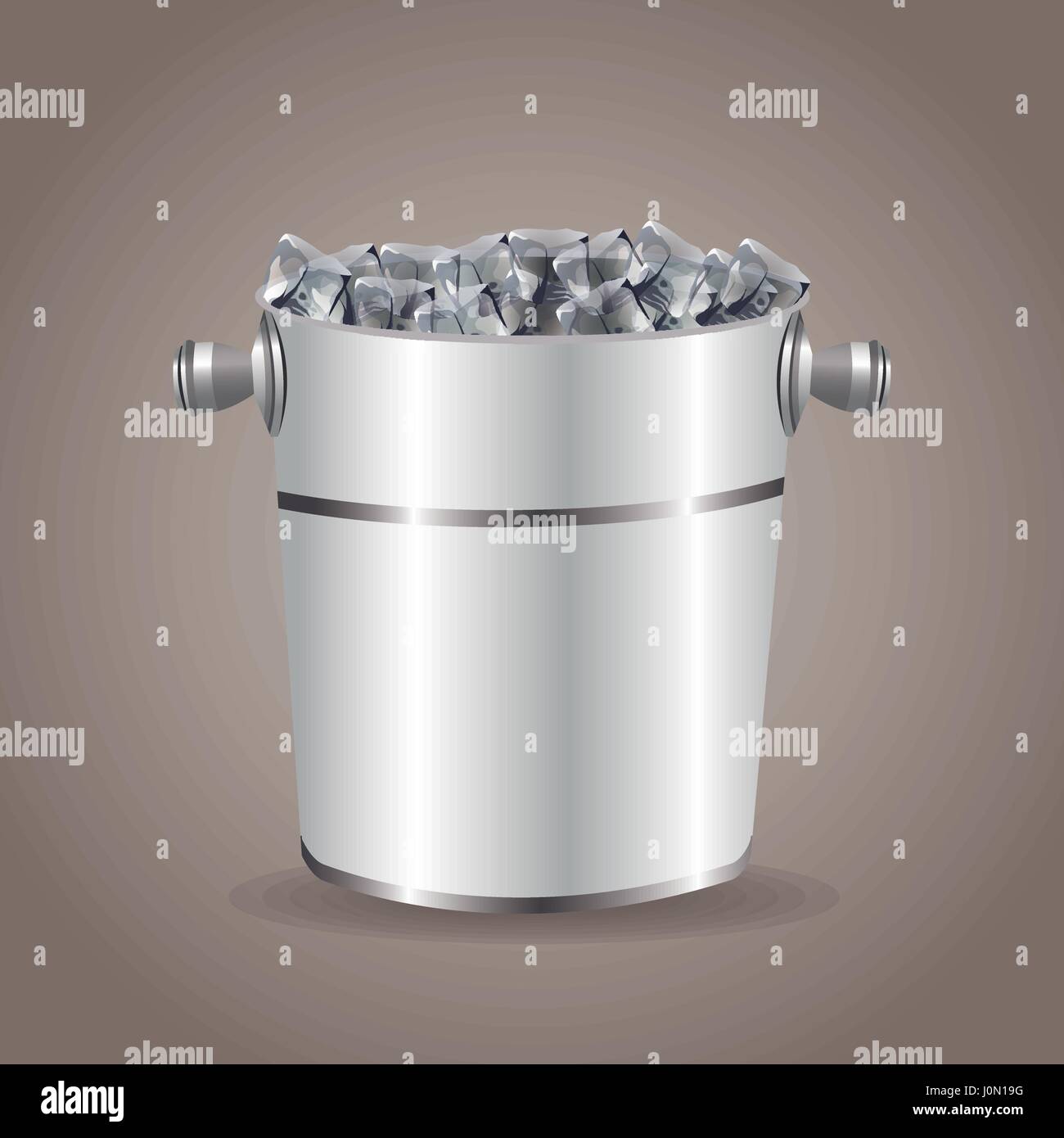 Stainless steel ice bucket Stock Vector Images Alamy