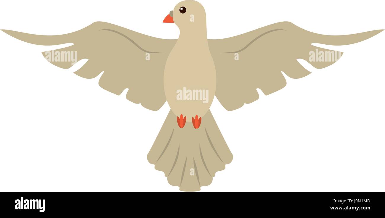 holy spirit dove symbol catholic Stock Vector