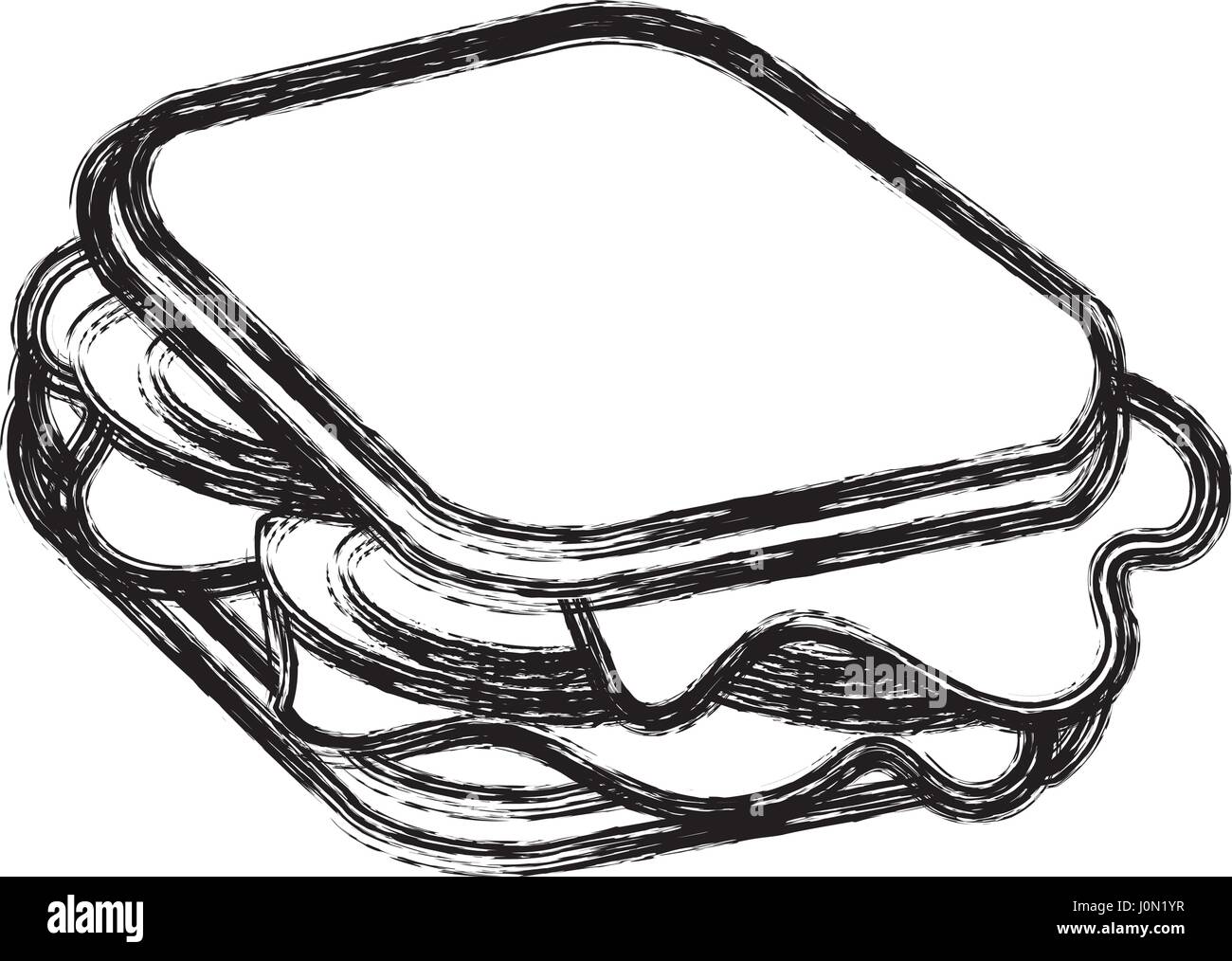 contour fast food sandwich meal Stock Vector Image & Art - Alamy