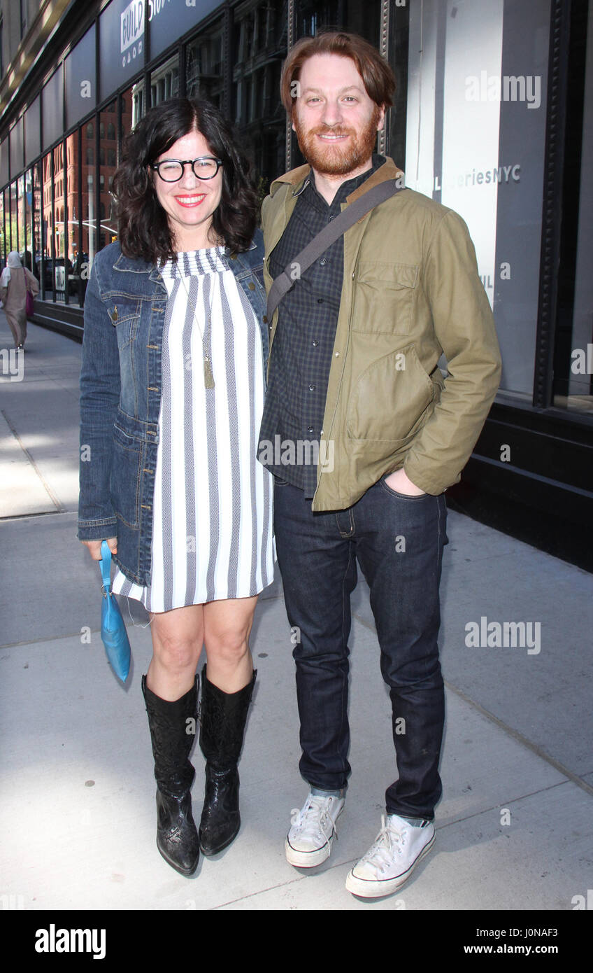 New York, NY, USA. 14th Apr, 2017. Annie J. Howell and Rob Meyer seen after an appearance on AOL's Build Series in New York City on April 14, 2017. Credit: Rw/Media Punch/Alamy Live News Stock Photo