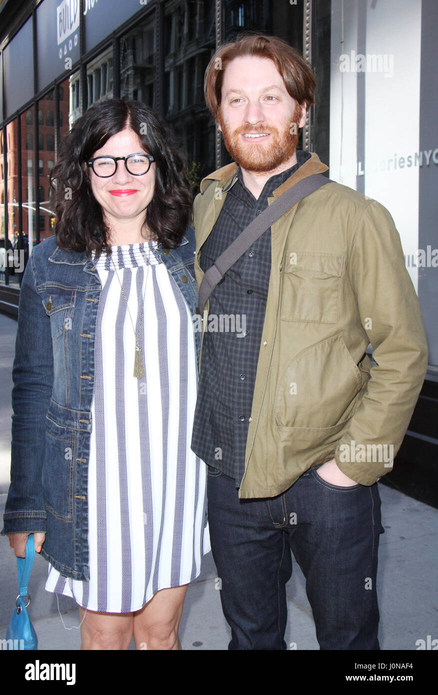 New York, NY, USA. 14th Apr, 2017. Annie J. Howell and Rob Meyer seen after an appearance on AOL's Build Series in New York City on April 14, 2017. Credit: Rw/Media Punch/Alamy Live News Stock Photo