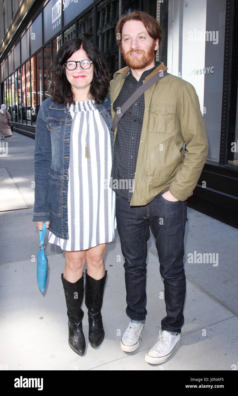 New York, NY, USA. 14th Apr, 2017. Annie J. Howell and Rob Meyer seen after an appearance on AOL's Build Series in New York City on April 14, 2017. Credit: Rw/Media Punch/Alamy Live News Stock Photo