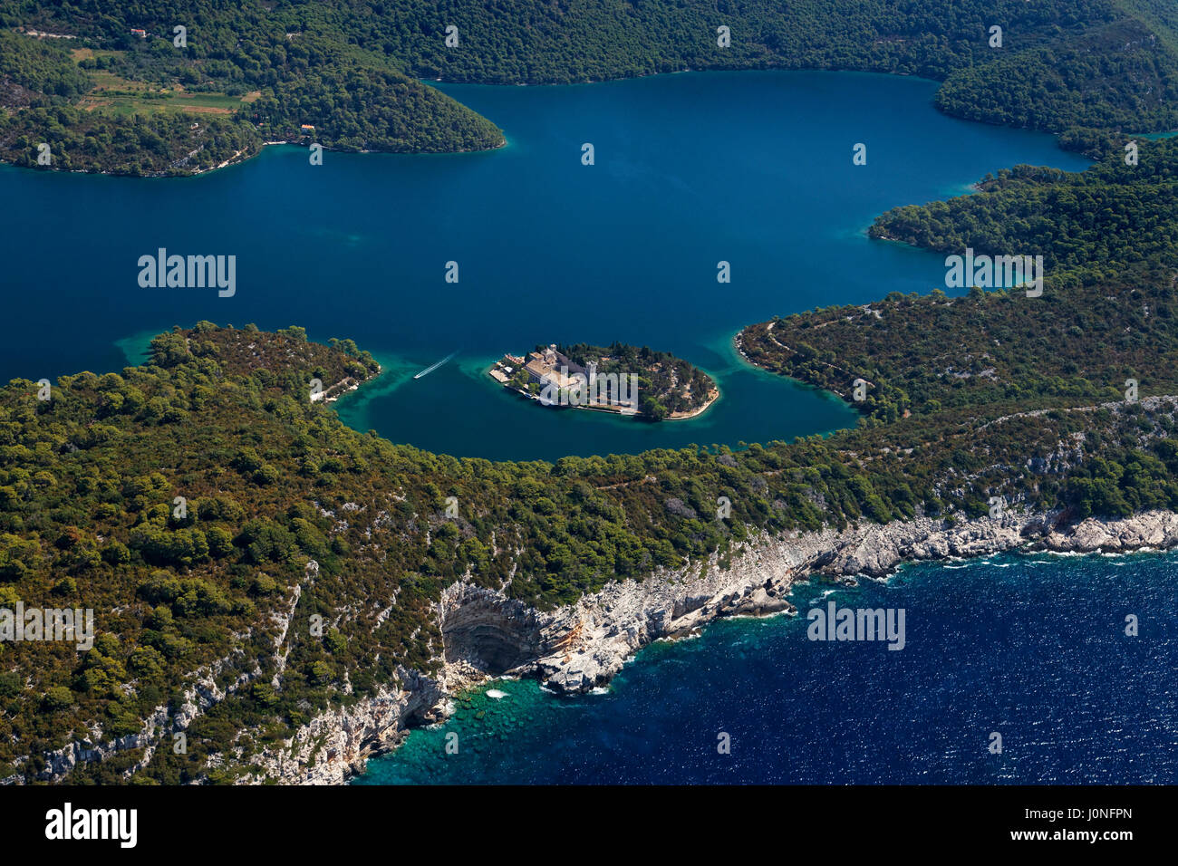 aerial view of Mljet Island, Croatia Stock Photo Alamy