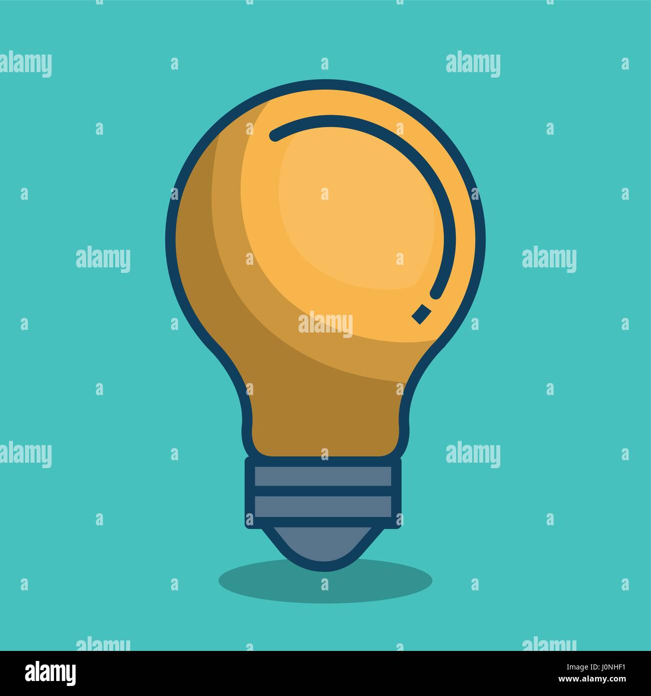 bulb light isolated icon Stock Vector Image & Art - Alamy
