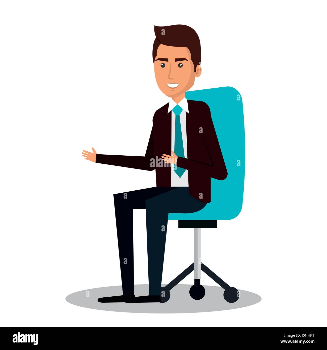 businessman avatar in the office icon Stock Vector Image & Art - Alamy