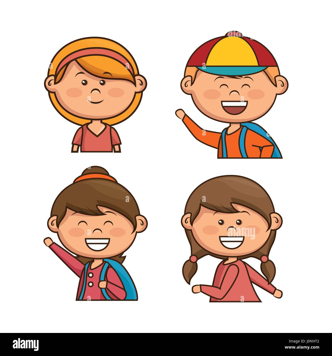 cute little kids character Stock Vector Image & Art - Alamy