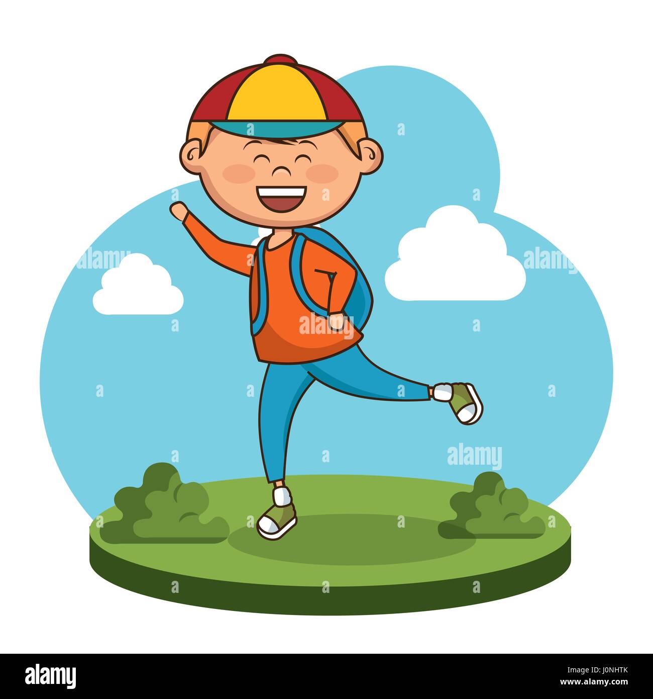 cute little boy character Stock Vector Image & Art - Alamy