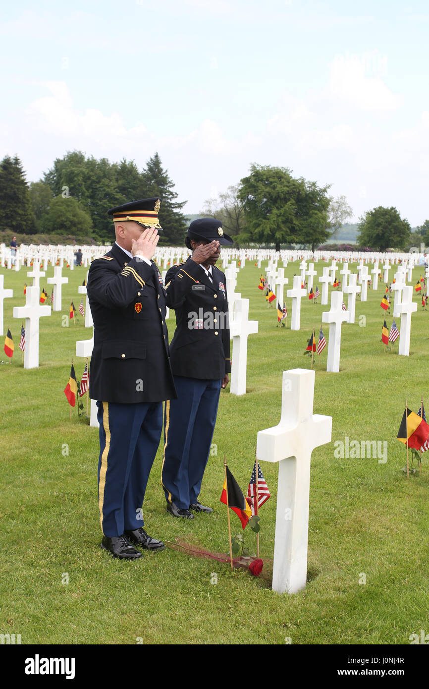 HenriChapelle American Cemetery in Plombieres, Belgium holds a