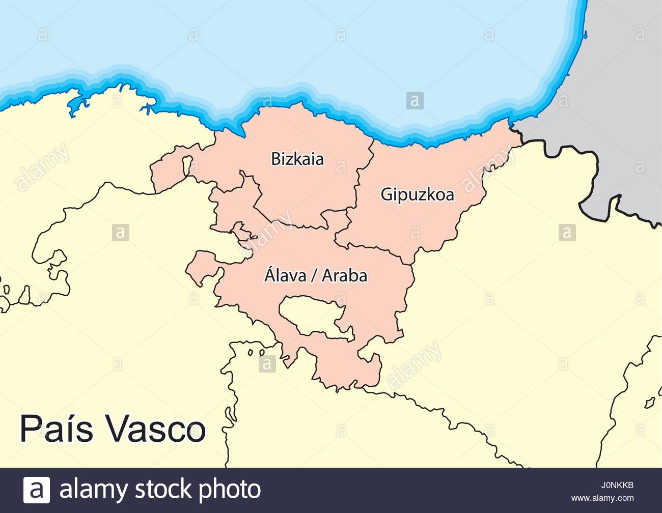 Basque Country Map High Resolution Stock Photography And Images