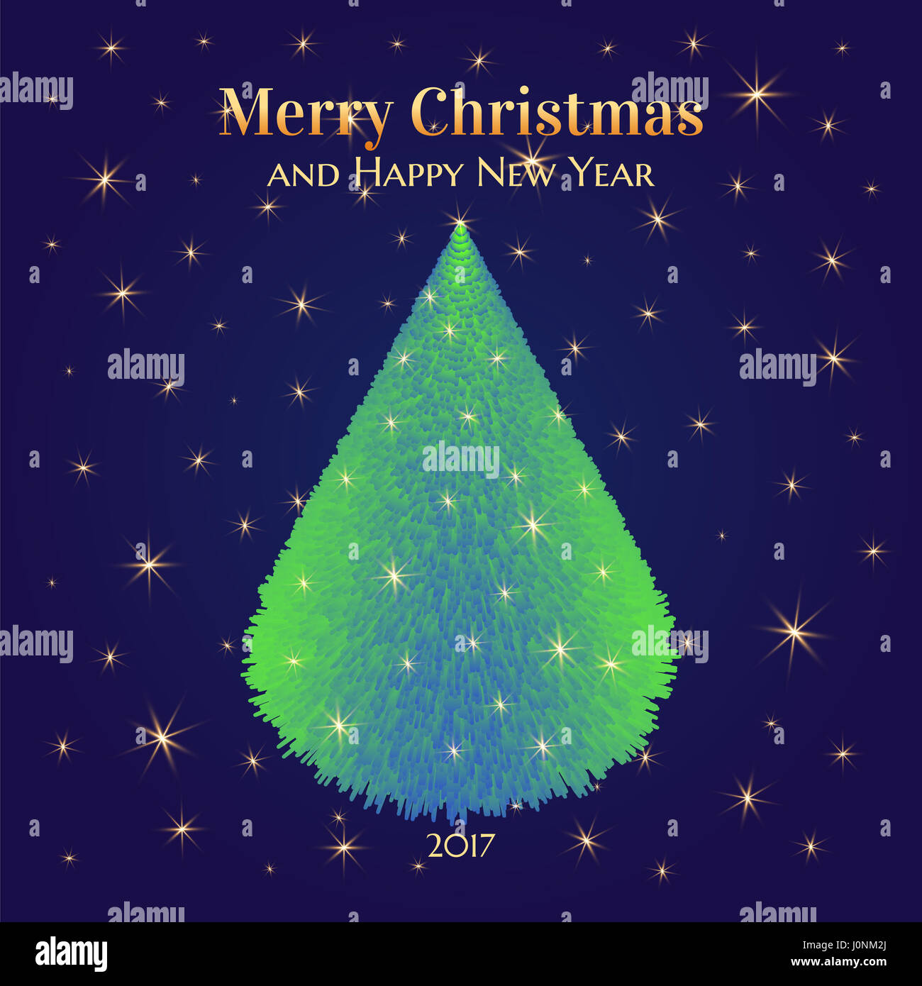 greeting card Merry Christmas Stock Photo