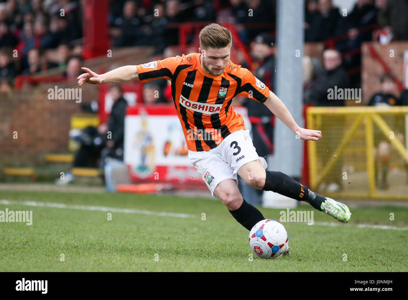 Football match between Altrincham and at the J. Davidson Stadium