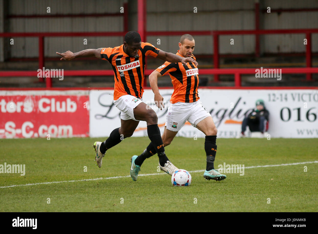 Football match between Altrincham and at the J. Davidson Stadium