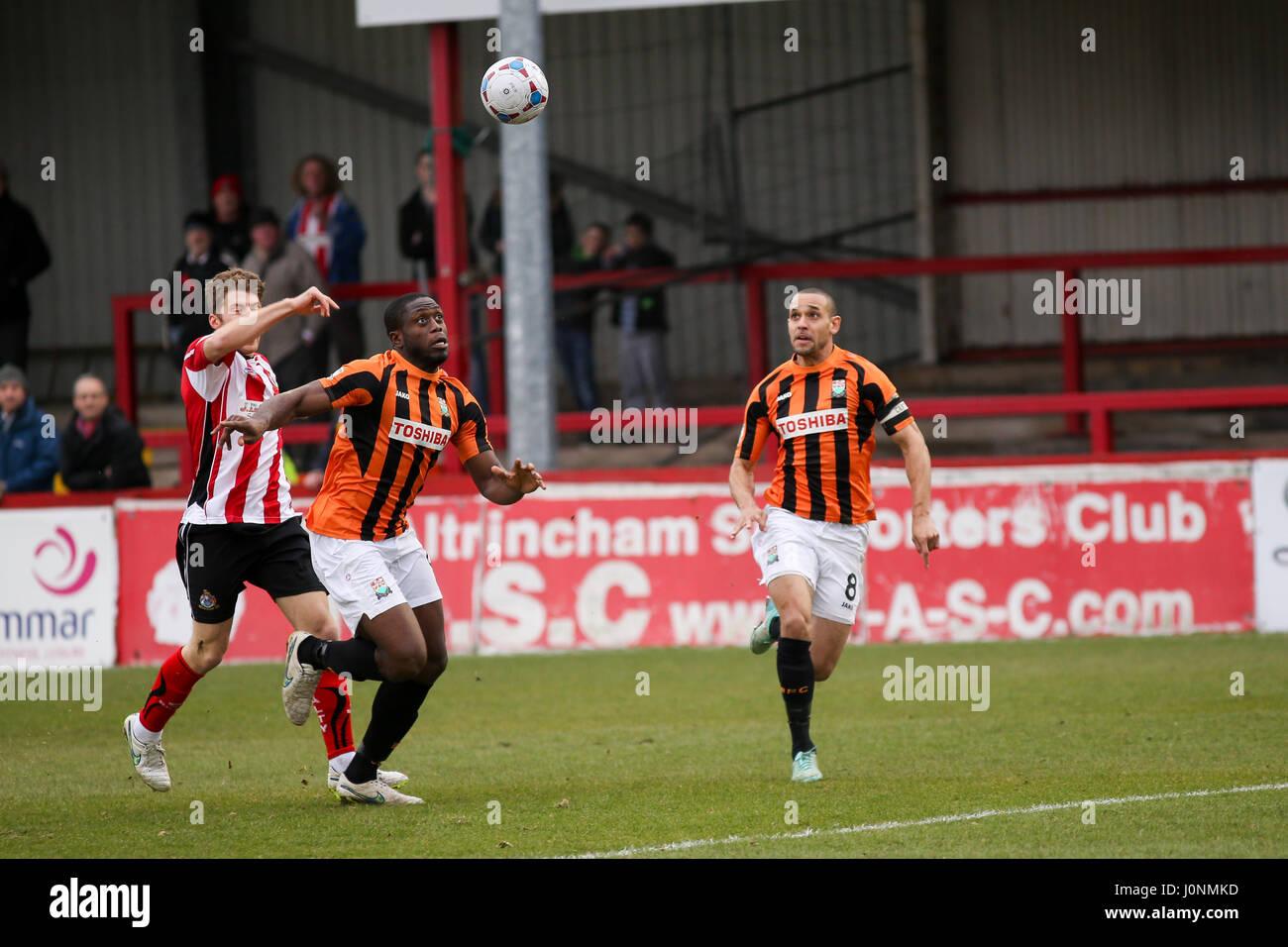 Football match between Altrincham and at the J. Davidson Stadium