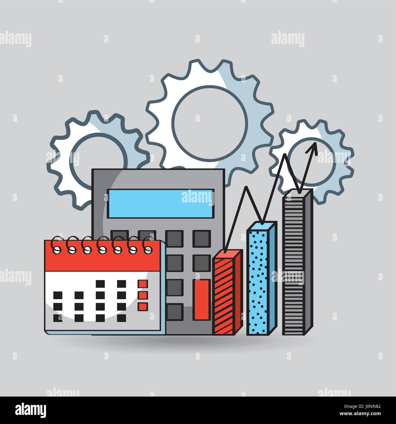 business flat line icons Stock Vector Image & Art - Alamy
