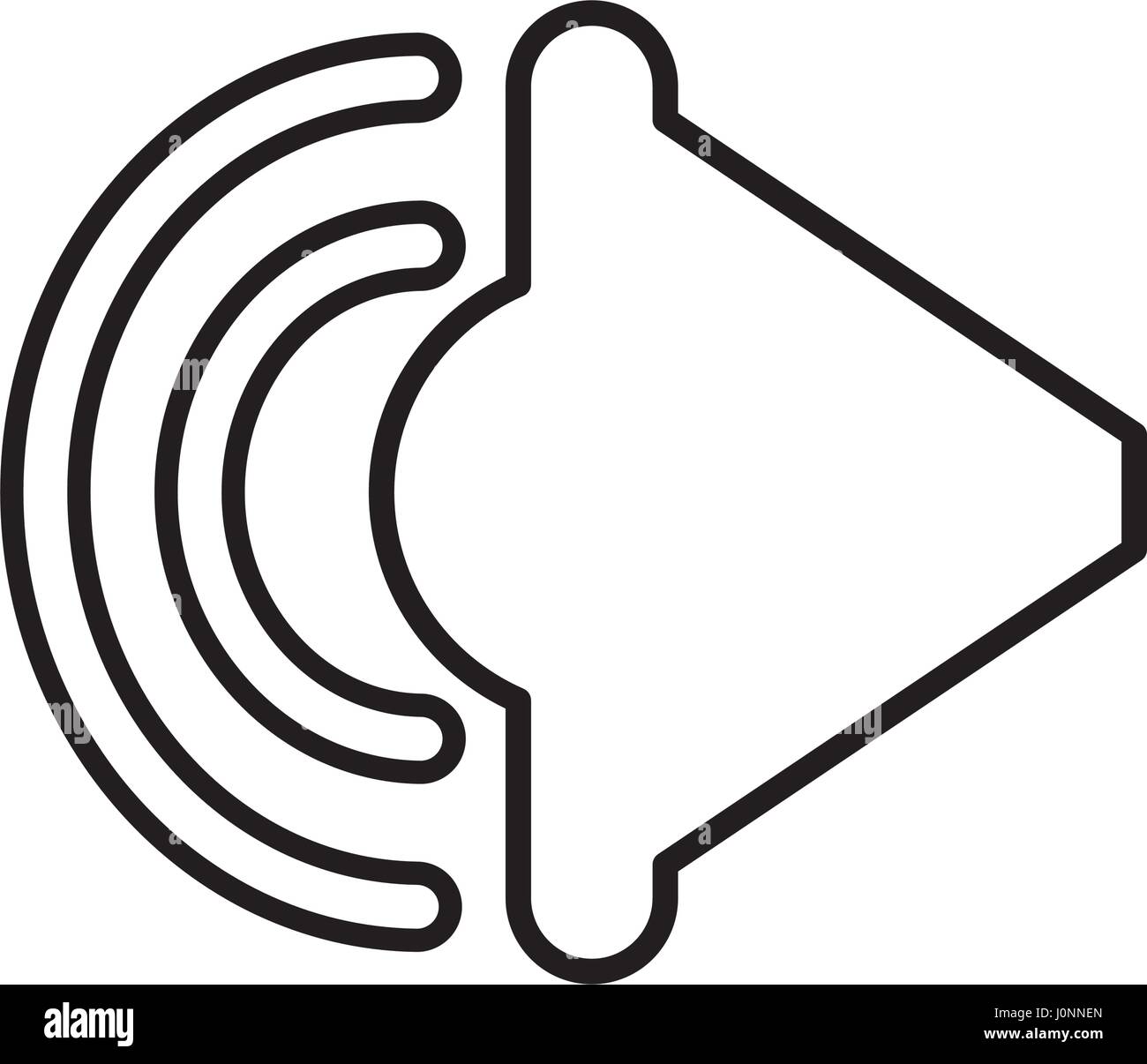 speaker sound isolated icon Stock Vector Image & Art - Alamy