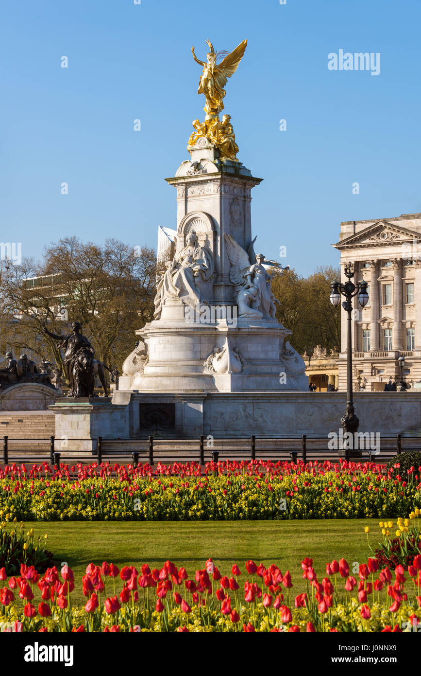 Victoria Memorial, Buckingham Palace, London Stock Photo