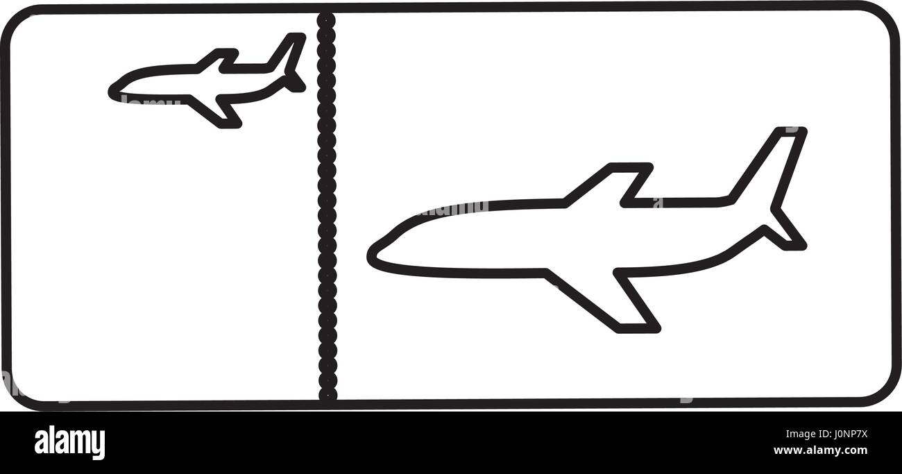 ticket flight isolated icon Stock Vector Image & Art - Alamy