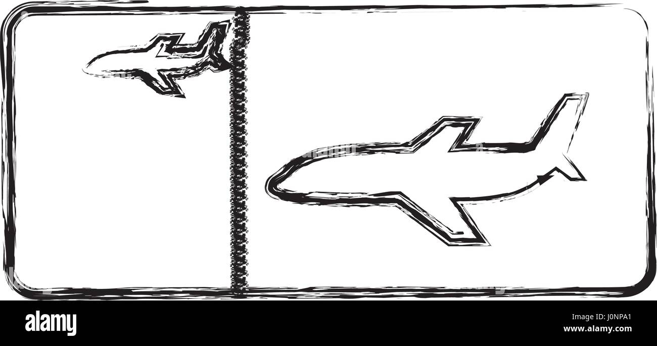ticket flight isolated icon Stock Vector Image & Art - Alamy