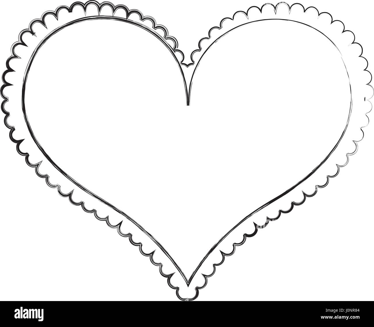 heart shape border black and white stock photos images alamy