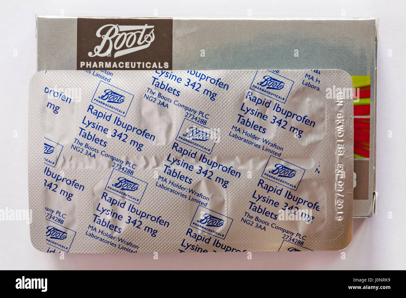 Boots pharmaceuticals Rapid Ibuprofen Lysine 342 mg tablets with