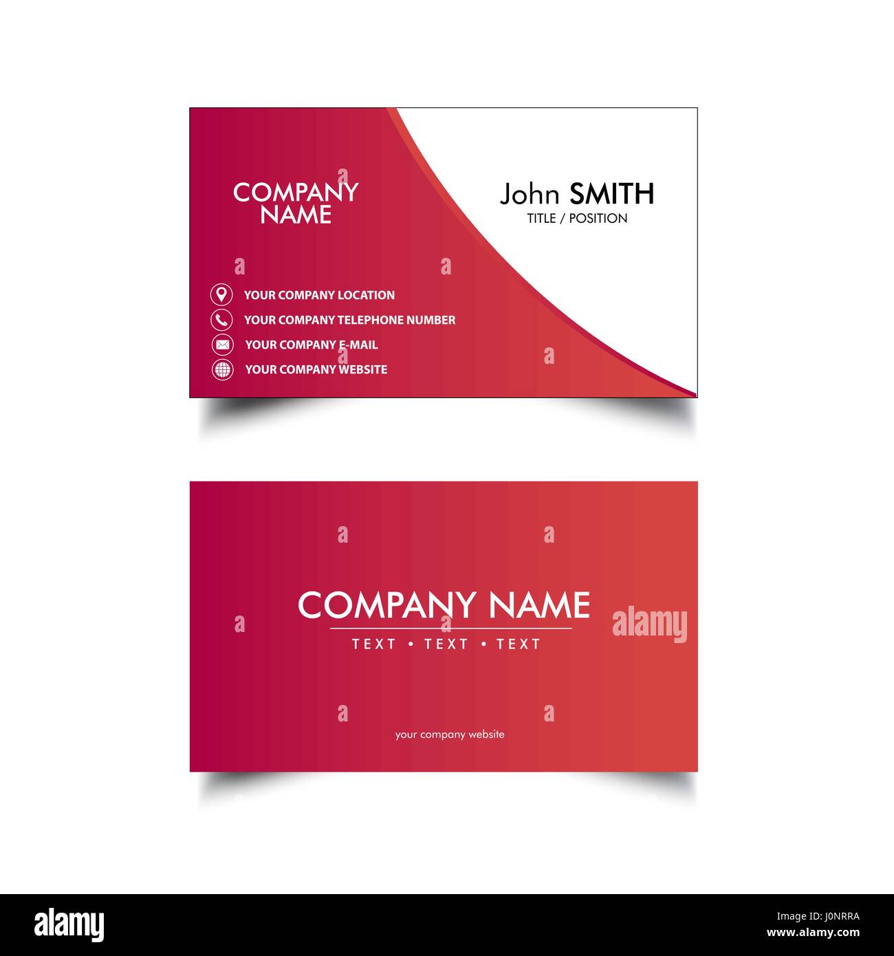 Simplot Business Card Simple Business Card Template, Vector, Illustration Stock Vector Image ...
