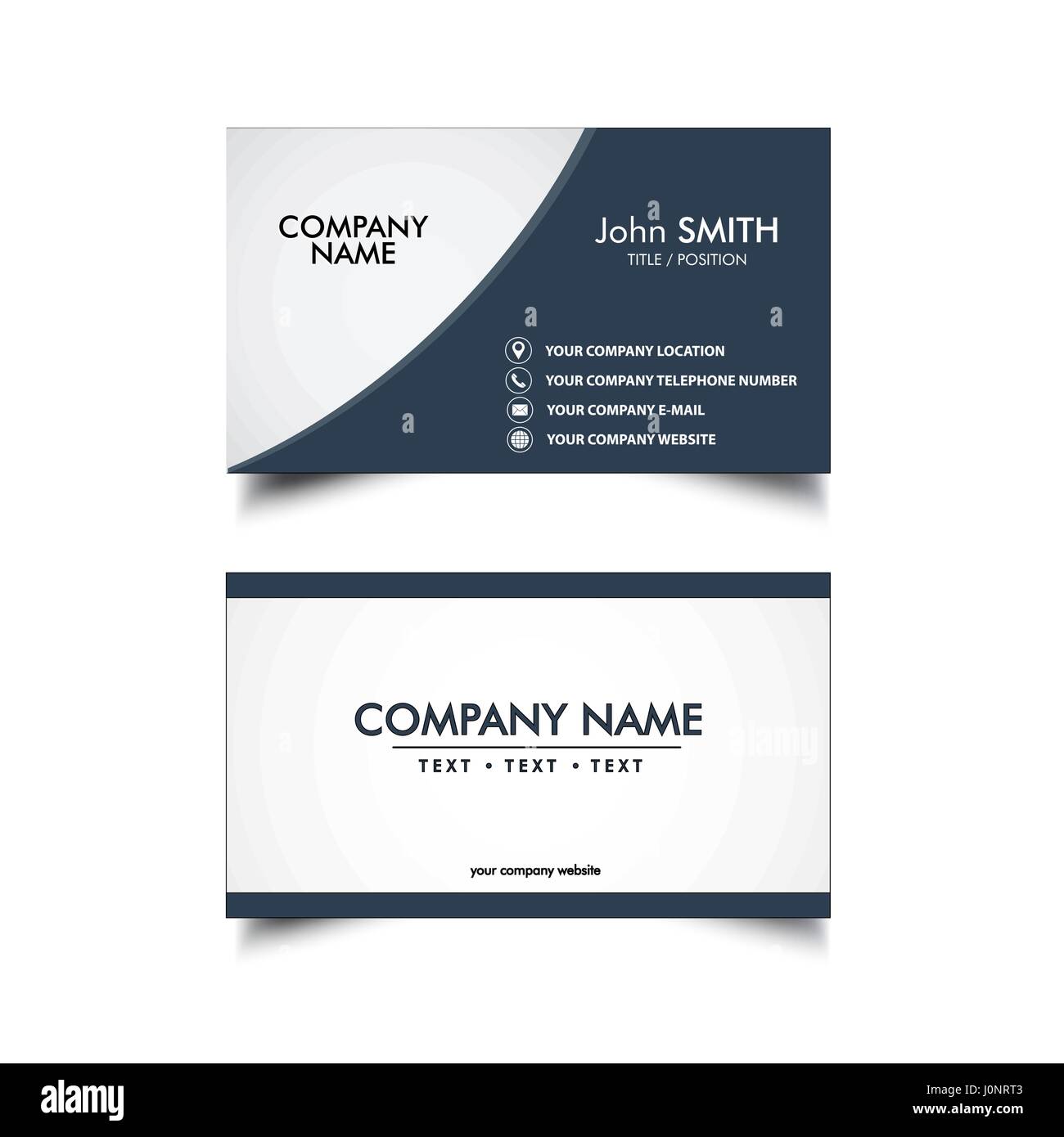 Simplot Business Card Simple Business Card Template, Vector, Illustration Stock Vector Image ...