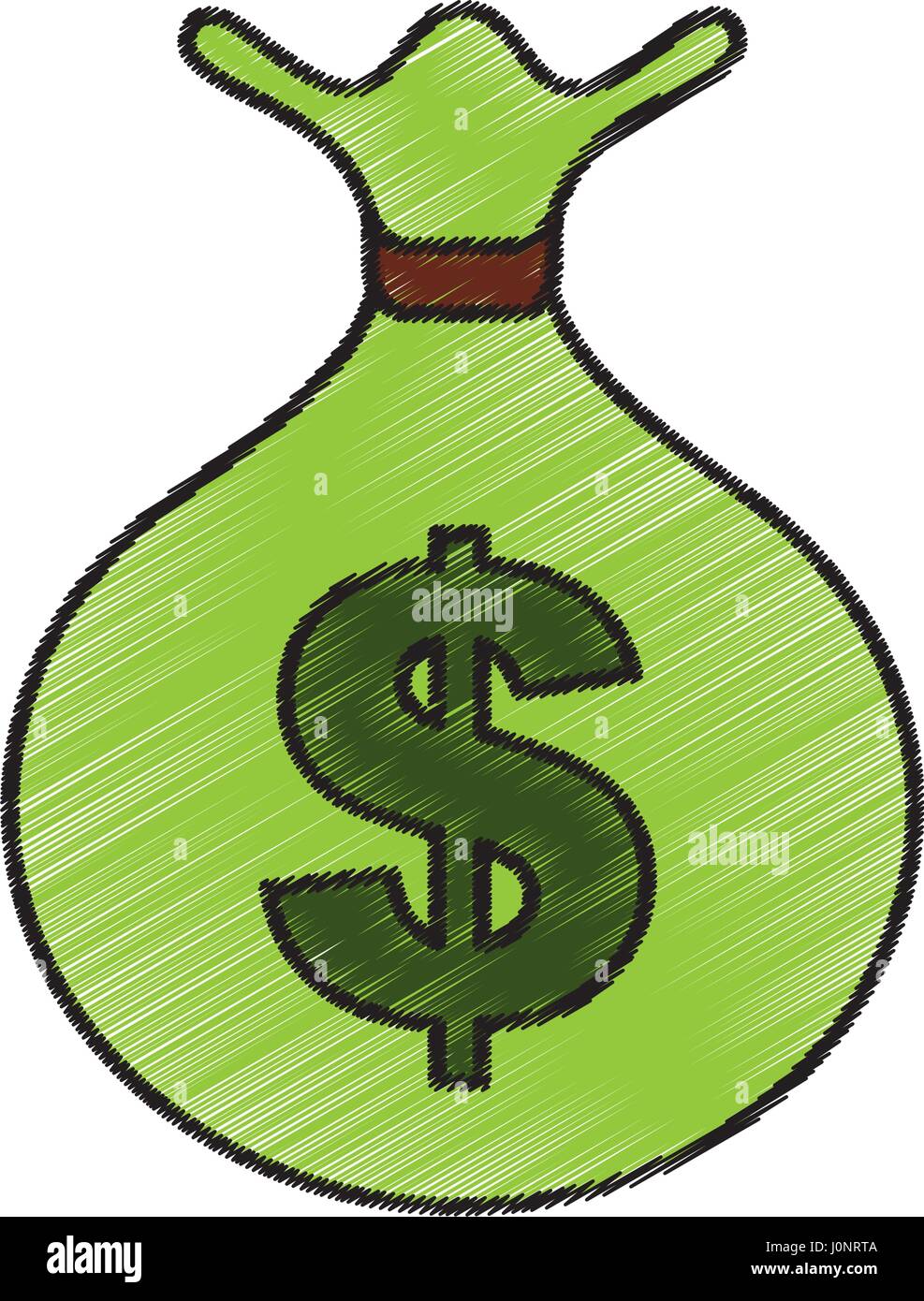 bag money isolated icon Stock Vector Image & Art - Alamy