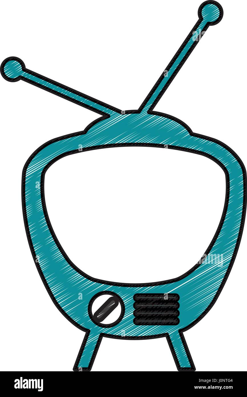 retro tv isolated icon Stock Vector Image & Art - Alamy