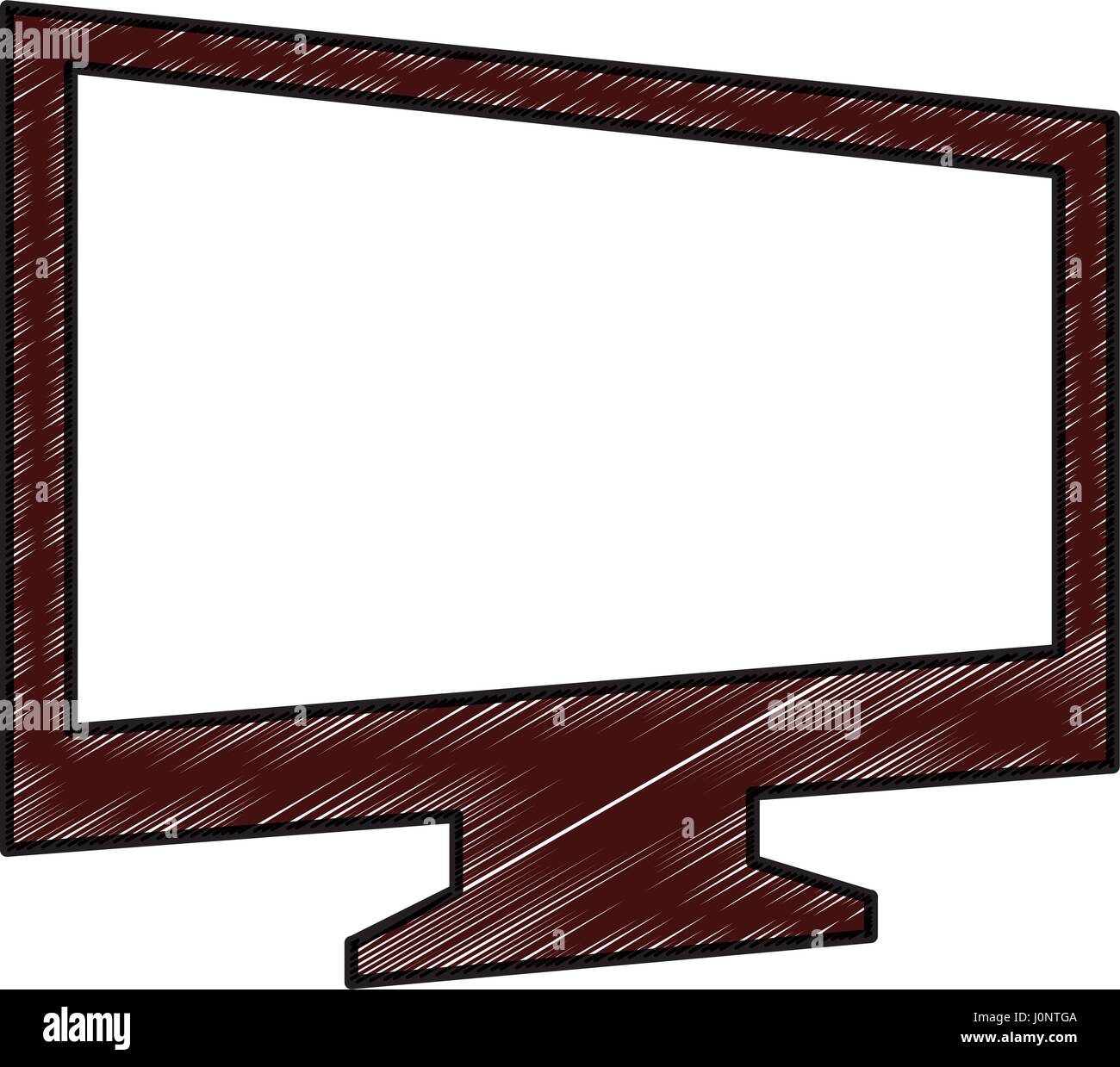 monitor computer isolated icon Stock Vector Image & Art - Alamy